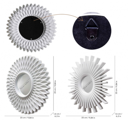 Set 3 Oglinzi Decorative de Perete BONNYCO [4]