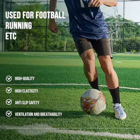 Set 3 perechi de soseste pentru fotbal Gohanny, anti-alunecare, alb, 35-39 [1]