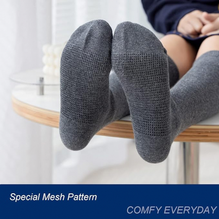 Set 3 perechi de sosete lungi pentru fete Marchare, negru/alb/albastru, 10-14 ani [2]