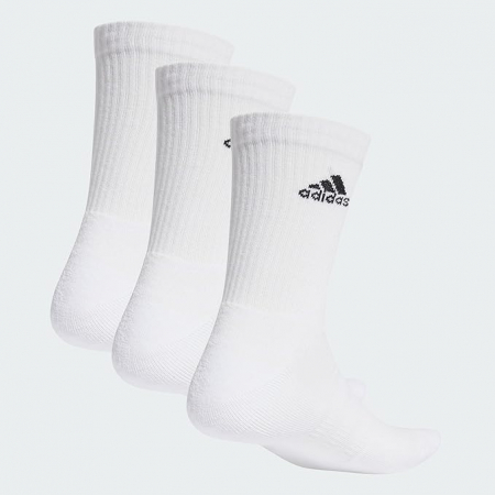 Set 3 perechi de sosete pentru copii Adidas, alb, 25-28 [4]