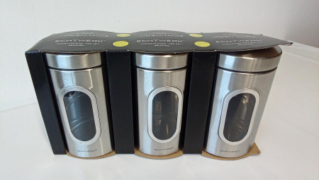 Set 3 Recipiente pentru depozitare alimente ECHTWERK, 1.4 litri [1]