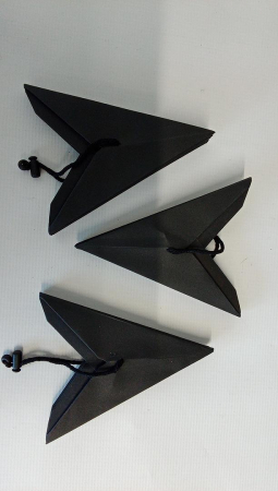 Set 3 Stele Pliabile SUNBEAUTY, din Hârtie, pentru Crăciun, negru [1]