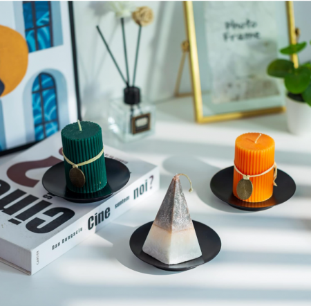 Set 3 suporturi pentru lumânări rotunde Inweder, 11 cm [2]