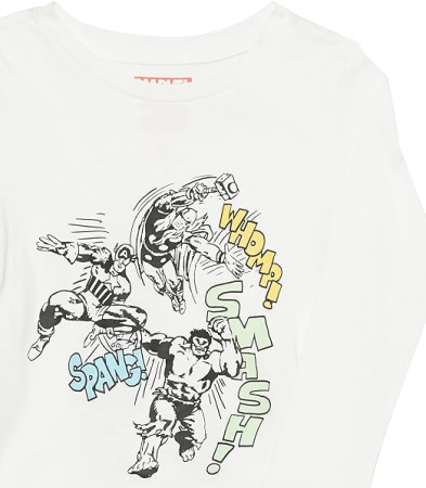 Set 3 tricouri Amazon Essentials pentru fete cu Marvel, Marimea 3T-4T (3-4 ani) [3]