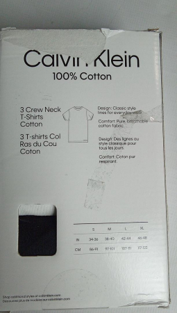 Set 3 Tricouri Calvin Klein pentru bărbați, din bumbac, alb, gri si negru [2]