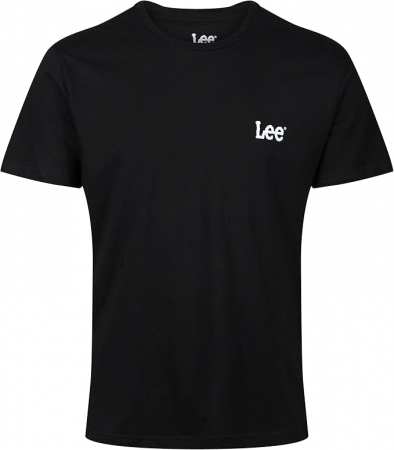 Set 3 tricouri cu maneca scurta pentru barbati Lee, negru/alb/gri, M [3]