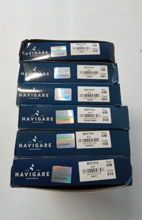 Set 6 chiloti pentru barbati Navigare 314, negru/bleumarin/gri/alb, marime M [1]