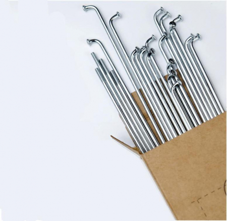 Set 36 spițe curbate pentru bicicletă LUXU 14G J, din oțel inoxidabil, 272 mm [2]