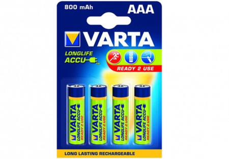 TV, Audio & Foto - Set 4 baterii reincarcabile Varta Ni-MH, AAA, 800 mAh, 56703101404