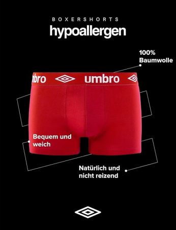 Set 4 boxeri pentru barbati UMBRO, multicolor, M [3]