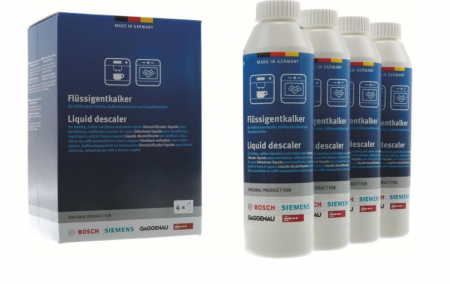 Electrocasnice pentru Bucatarie - Set 4 buc solutie anticalcar lichid pentru espressor BOSCH/SIEMENS 00312013
