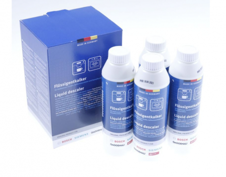 Electrocasnice pentru Bucatarie - Set 4 buc solutie anticalcar lichid pentru espressor BOSCH/SIEMENS 00312089, 4x250 ml