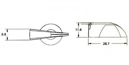 Set 4 Butoane vintage Black Dog Music pentru chitară/amplificator, negru [1]