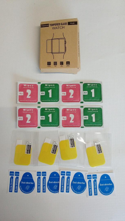 Set 4 folii protecție de sticlă securizată pentru Apple Watch Series 7/8 41 mm [1]