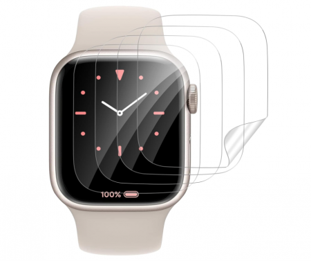 Smartwatch-uri - Set 4 folii protecție de sticlă securizată pentru Apple Watch Series 7/8 41 mm