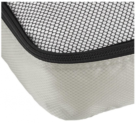 Set 4 huse organizare bagaj Amazon Basics, 2 medii și 2 mari, gri [5]