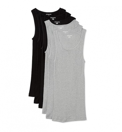 Set 4 maiouri pentru barbati Amazon Essentials, 3 negre + 1 gri, XXL [0]