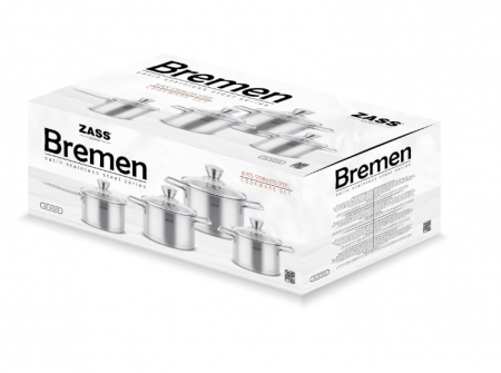 Set 4 oale cu capac (8 piese) Zass Gourmet Bremen ZG-SCS 03 [6]