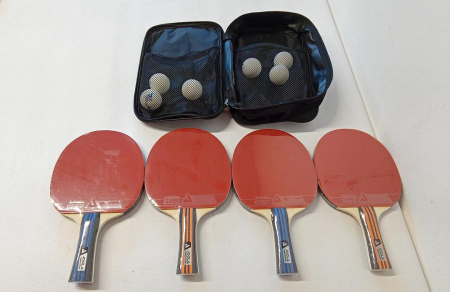 Set 4 palete tenis de masa + 6 mingi JOOLA, husa inclusa [3]