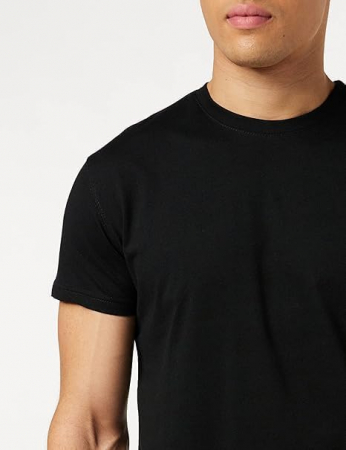 Set 4 tricouri cu maneca scurta pentru barbati Lower East Le105, negru, L [4]