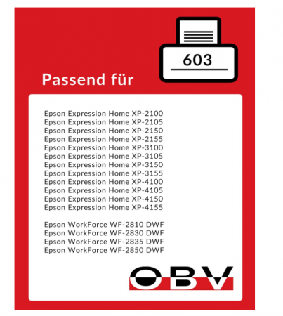 Set 5 cartușe de cerneală OBV pentru Epson 603XL [1]