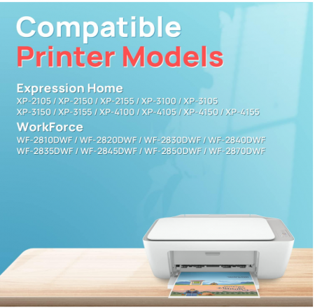 Set 5 cartușe de cerneală Tinnee compatibile cu Epson 603XL, negru [2]