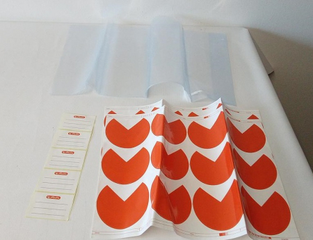 Set 5 coperti Herlitz 50014750 de plastic, 58.5 x 34 cm + 5 etichete si 24 protectii pentru colturi [1]