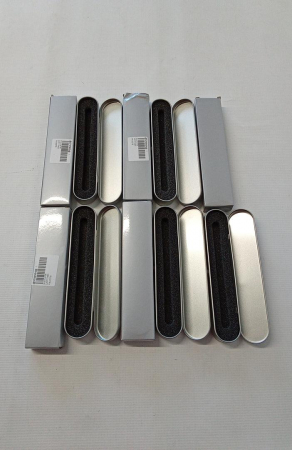 Set 5 suporturi pentru pix Vokmon, cu burete, metalic, argintiu [1]