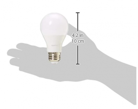 Set 6 becuri LED E27 Amazon Basics, echivalent 60W, 9 wați, alb cald [8]