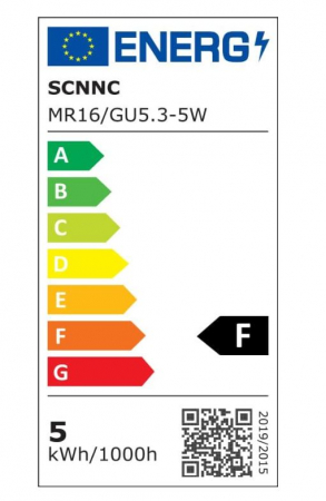 Set 6 becuri LED GU5.3 SCNNC, 12V, 5W echivalent cu 50W, alb rece 6000K, 500LM [9]