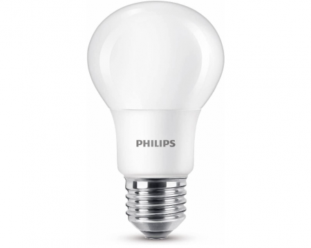 Set 6 Becuri PHILIPS LED E27, 8W (60W), alb cald [2]