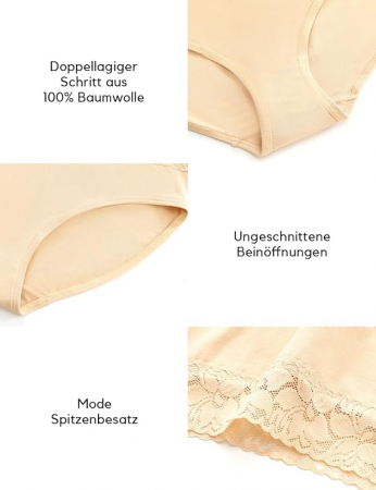 Set 6 chiloti pentru femei ALTHEANRAY AWB3020, bej, M [2]