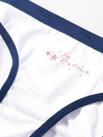 Set 6 chiloti pentru pentru fete DIM, din bumbac moale, 12 ani [4]