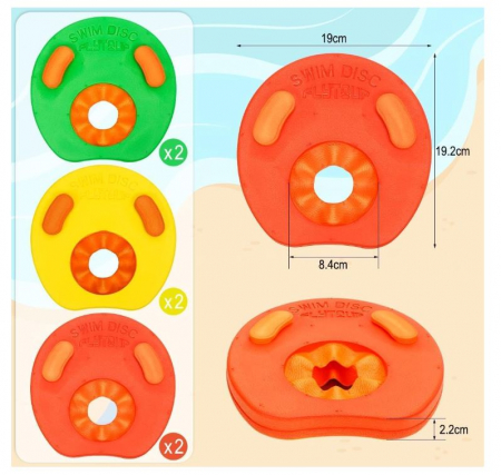 Set 6 discuri de inot Wishstar pentru copii 3-6 ani, multicolor [3]