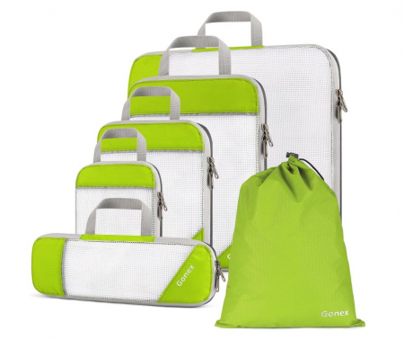 TOATE PRODUSELE - Set 6 organizatoare de voiaj Gonex pentru imbracaminte, verde