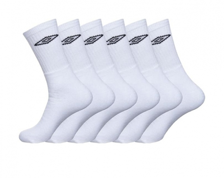 Set 6 perechi de sosete pentru barbati Umbro, alb, 43-46 [0]