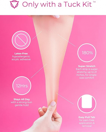 Set 7 benzi adezive pentru tucking (fixare a organelor genitale) Unclockable [4]