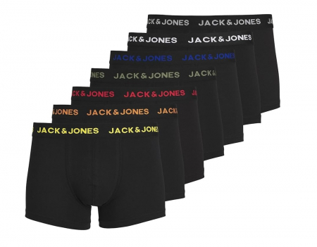 Set 7 boxeri pentru barbati Jack & Jones Trunks JACBASIC, negru, L [0]