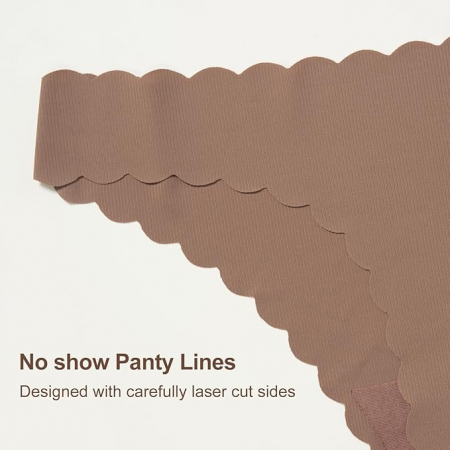 Set 7 chiloti pentru femei SHARICCA, tanga fara cusaturi, multicolor, XL [5]