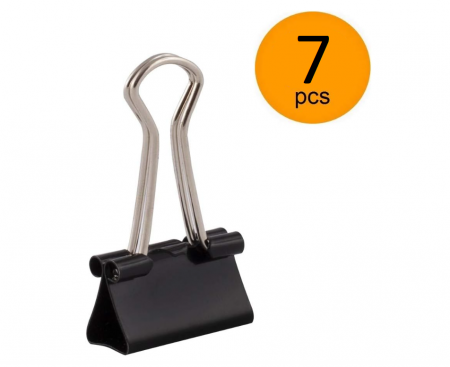 Organizare si arhivare - Set 7 clipsuri D.RECT pentru documente, 19 mm