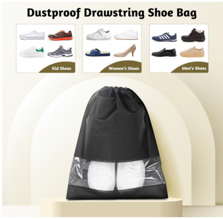 Set 7 saci de incaltaminte cu snur AiQInu, 45 x 36 cm [2]