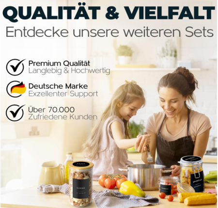 Set 72 Etichete autoadezive pentru bucatarie, in germana [7]