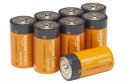 Set 8 baterii alcaline cu celule C Amazon Basics, 1.5V [0]