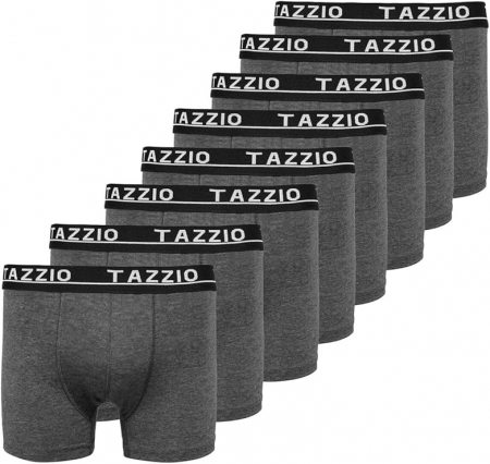 Fashion - Set 8 boxeri Tazzio, lenjerie intima pentru barbati, gri, M