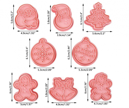 Set 8 forme de prăjituri de Crăciun [5]