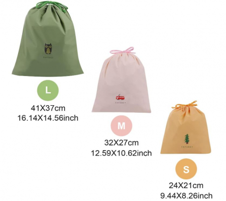 Set 8 saci impermeabili cu snur XiYee [3]