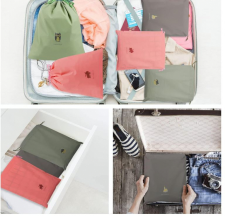 Set 8 saci impermeabili cu snur XiYee [6]