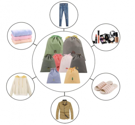 Set 8 saci impermeabili cu snur XiYee [7]