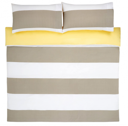 Set asternuturi reversibile din microfibră – 260 x 220 cm, Dună gri [4]