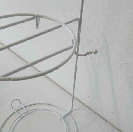 Set ceainic din ceramică MIAMIO, 1 litru, 4 căni, farfurii din bambus, alb [4]